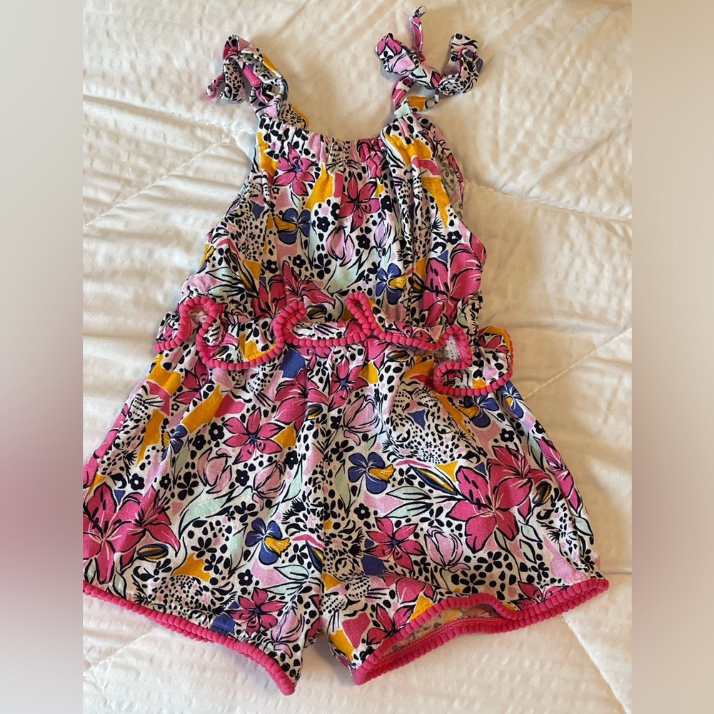Vince Camuto Floral Romper (Toddler)